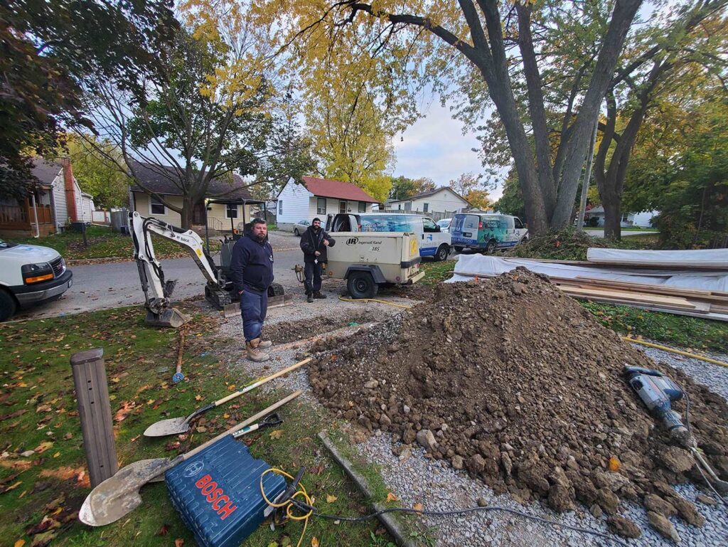 plumbers remove tree roots from sewer lines done by Wrench It Up plumbing and mechanical