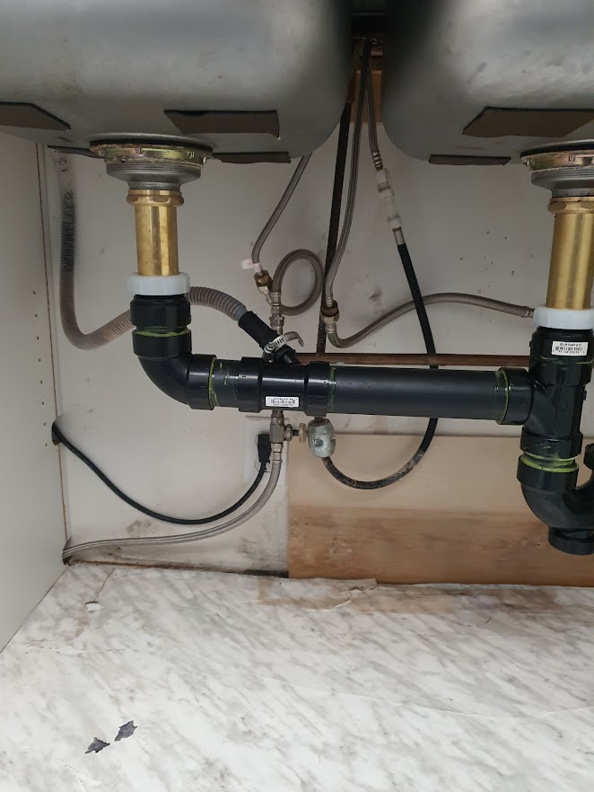 P-trap replacement done by Wrench It Up plumbing and mechanical