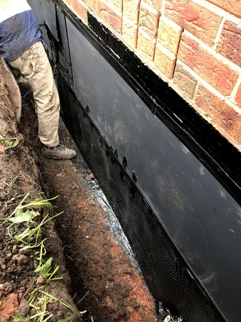 front wall waterproofing - Wrench It Up plumbing and mechanical