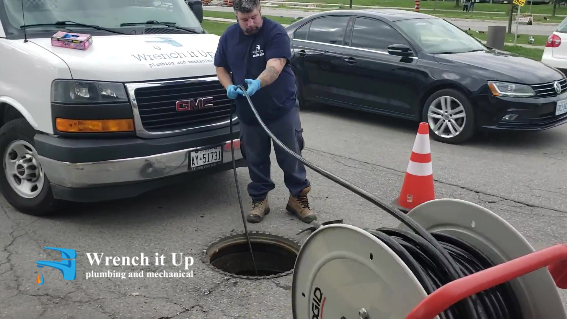 drain clean service project in Toronto done by Wrench It Up plumbing and mechanical