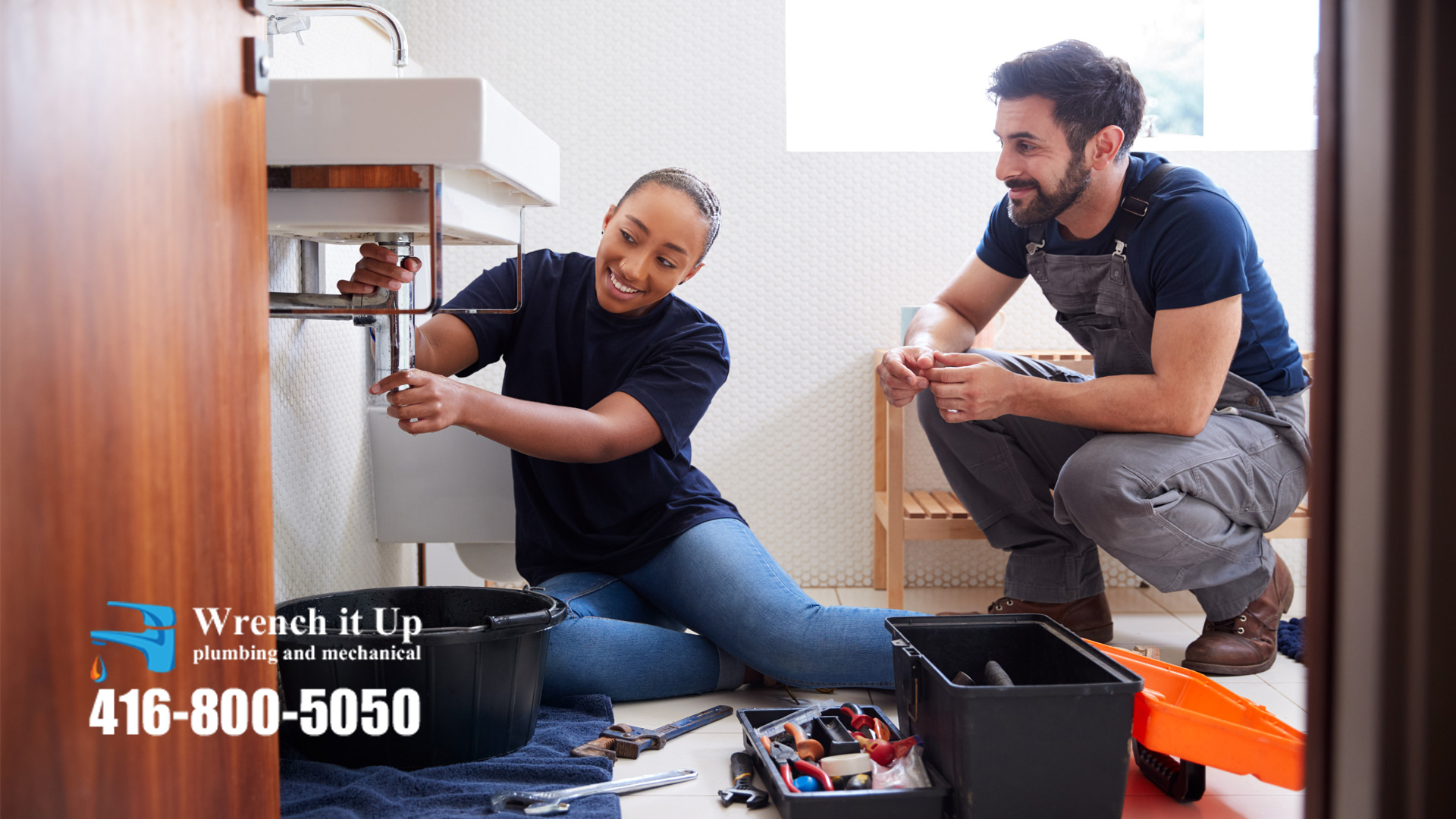 DIY process shown by plumbing experts in Wrench It Up plumbing and mechanical.