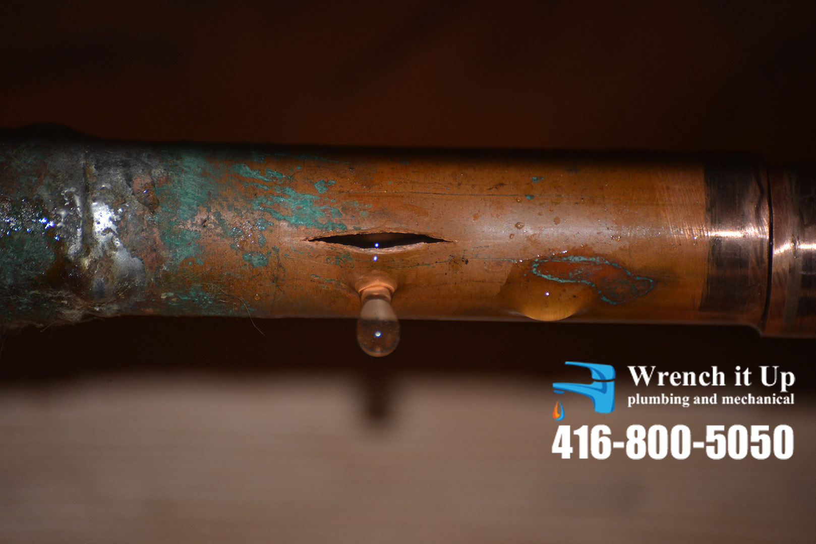 frozen pipe saw services provided by Wrench It Up plumbing and mechanical