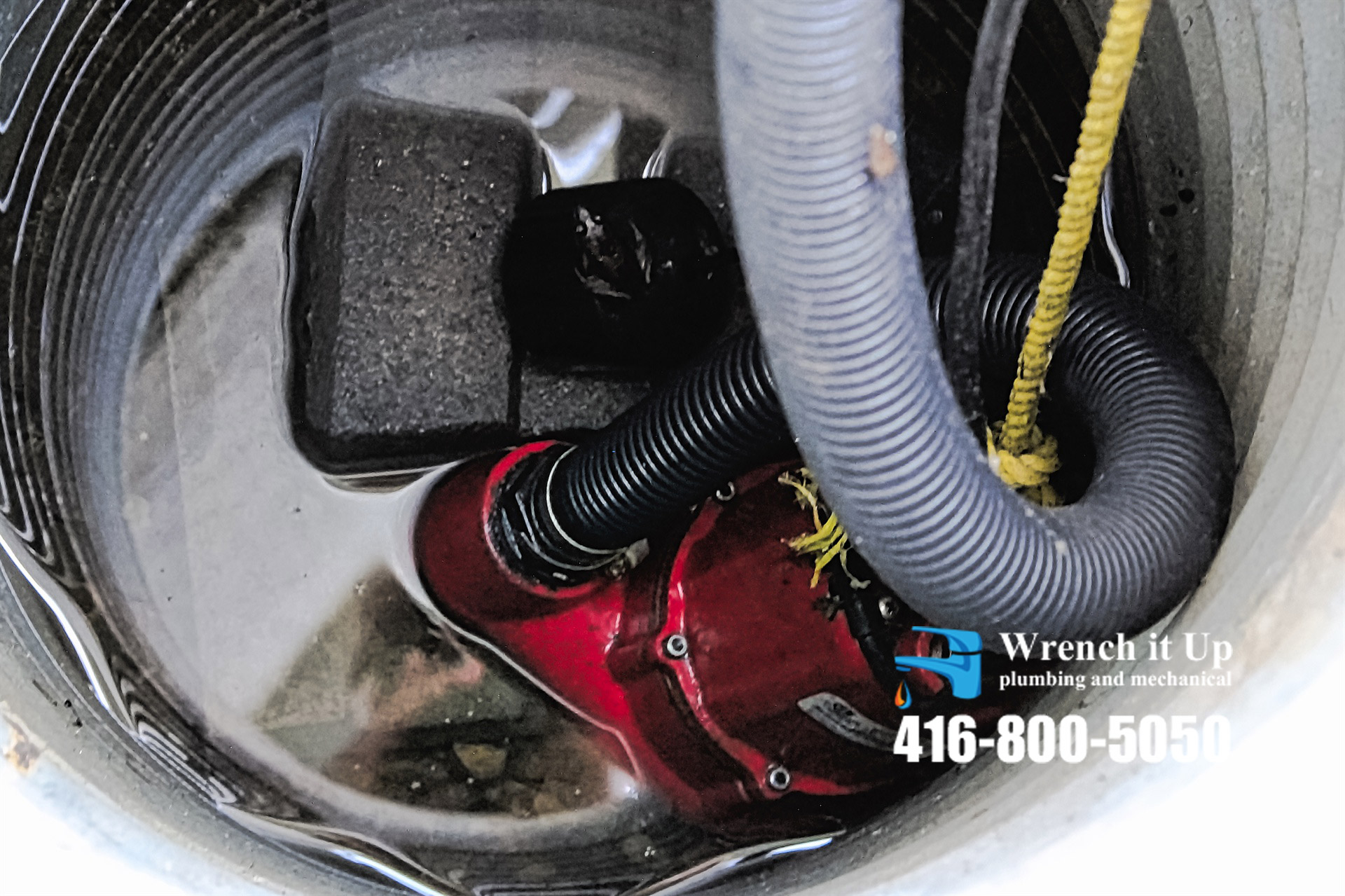 sewer pump installation and repair provided by Wrench It Up plumbing and mechanical