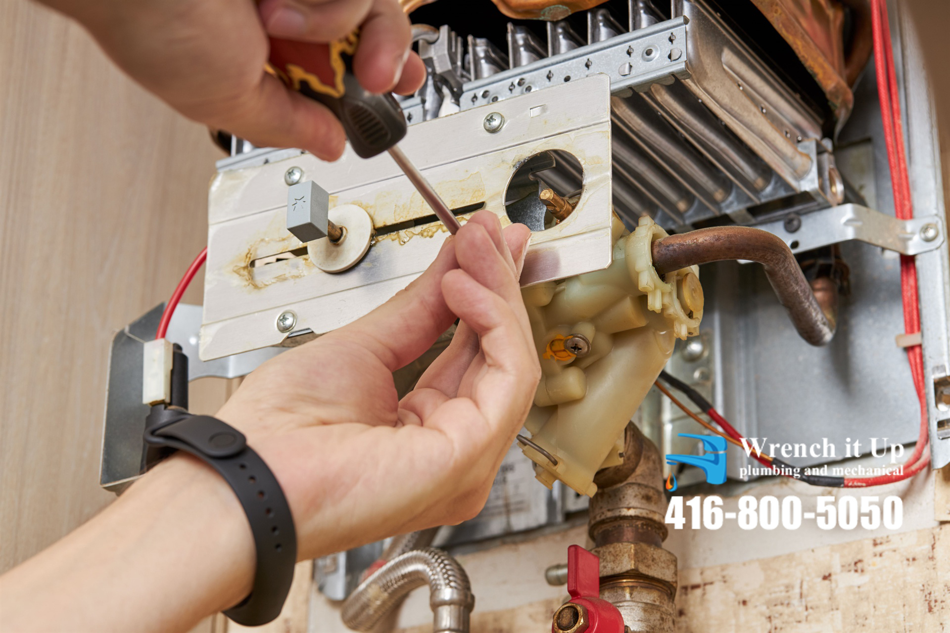 water heater services provided by Wrench It Up plumbing and mechanical
