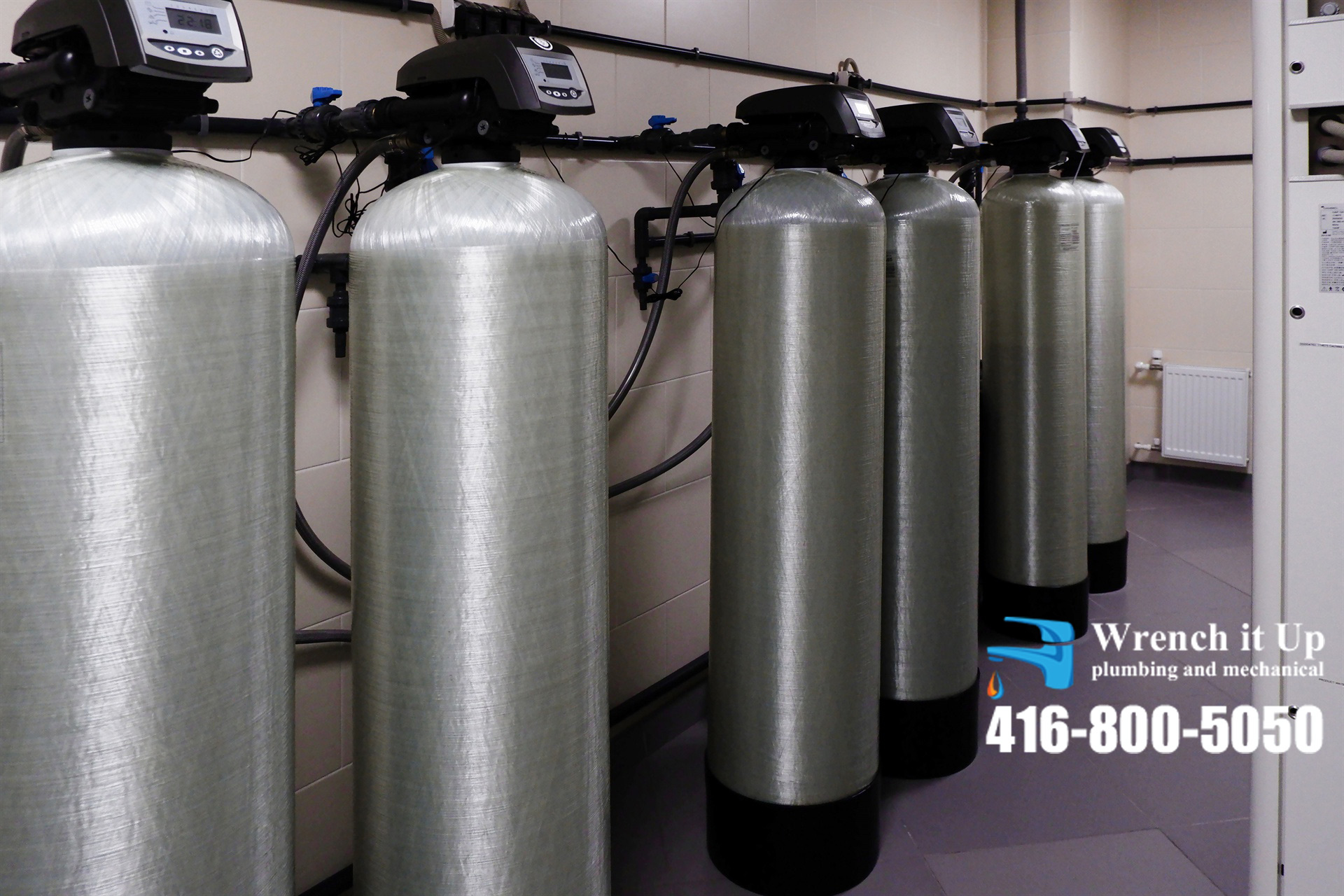 water softener services provided by Wrench It Up plumbing and mechanical