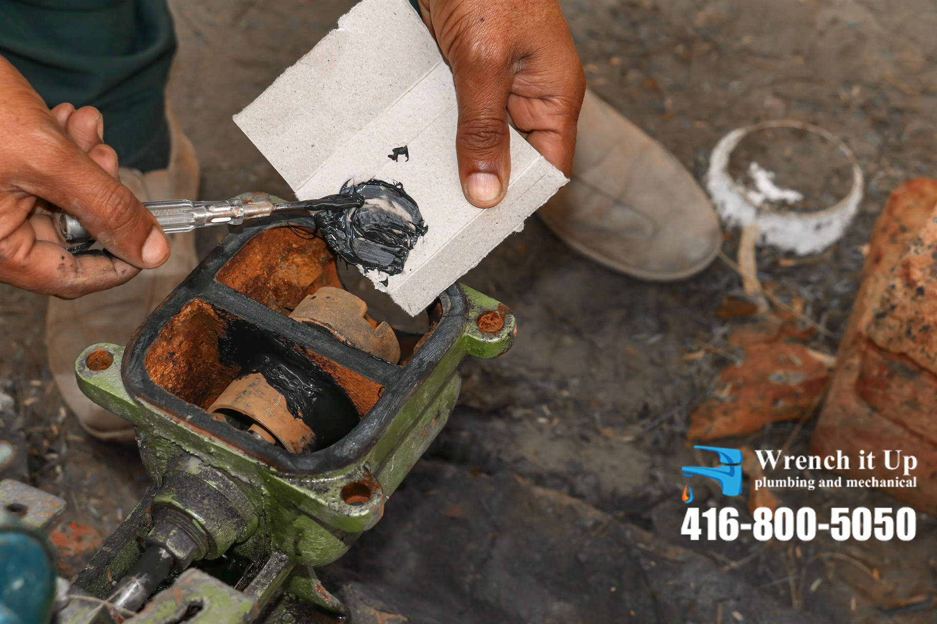 sewer pump installation and repair provided by Wrench It Up plumbing and mechanical