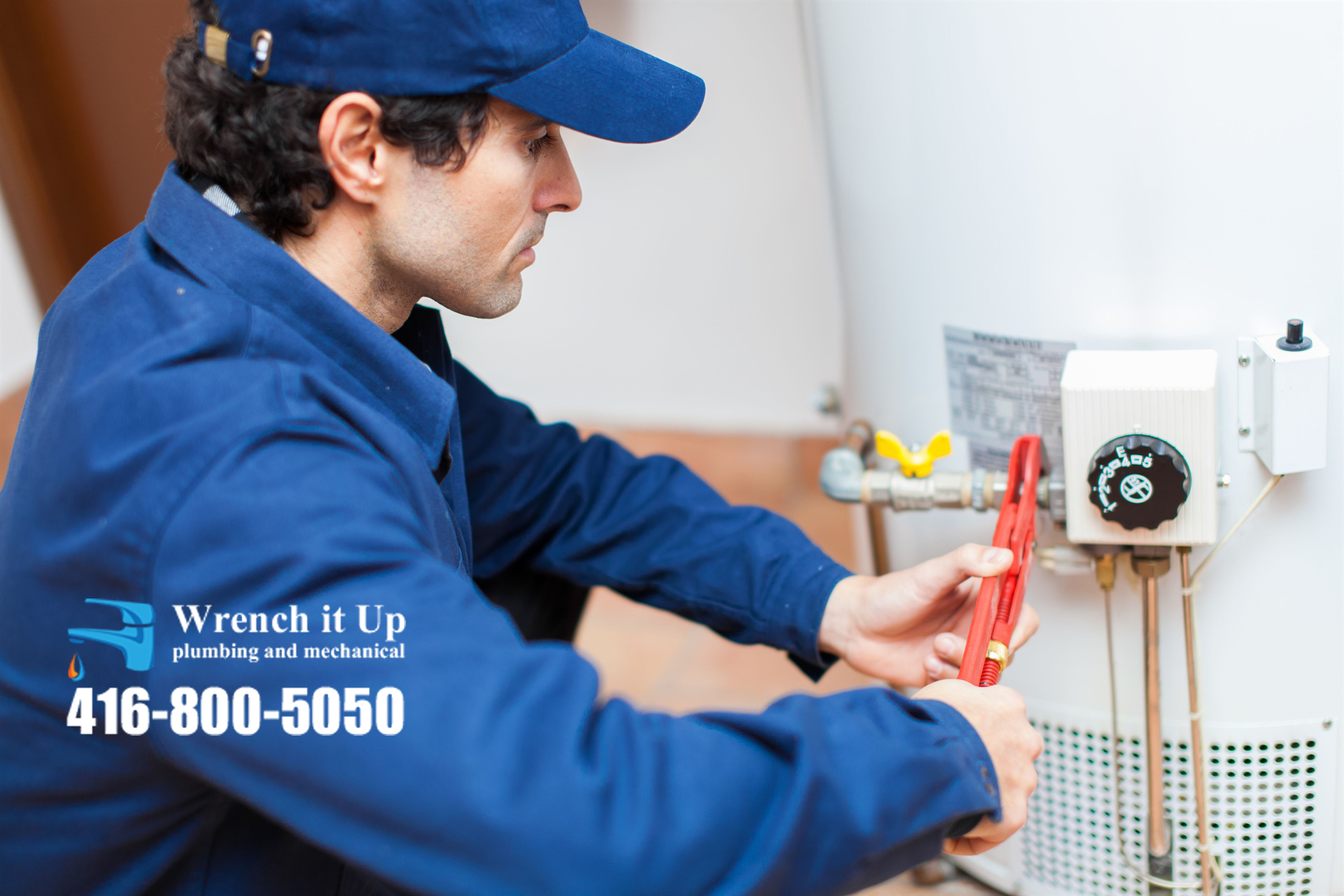leaking water heater repair provided by Wrench It Up plumbing and mechanical