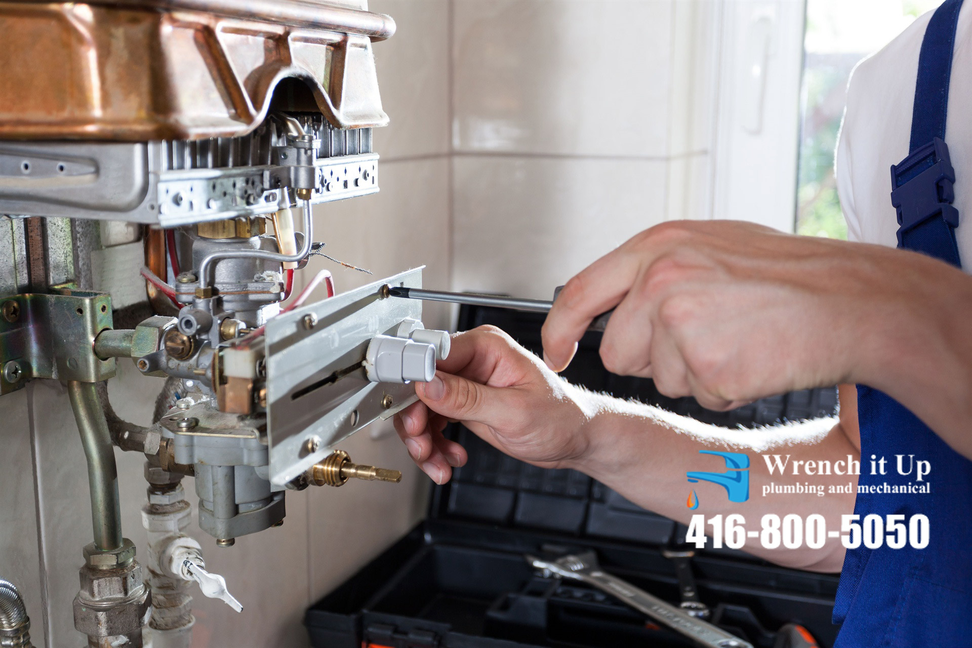 tankless water heater installation and repair provided by Wrench It Up plumbing and mechanical