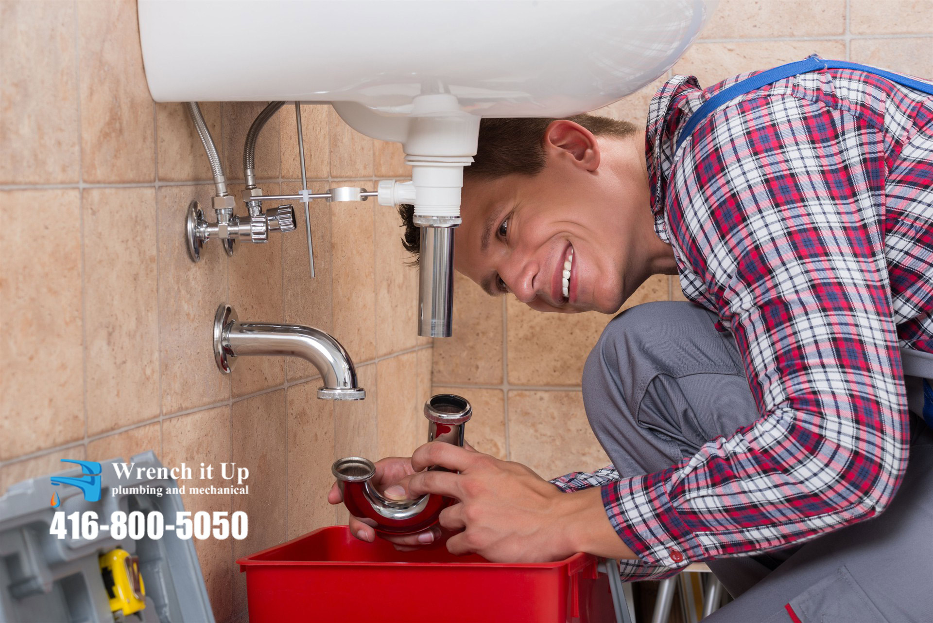bathroom sink installation and repair provided by Wrench It Up plumbing and mechanical