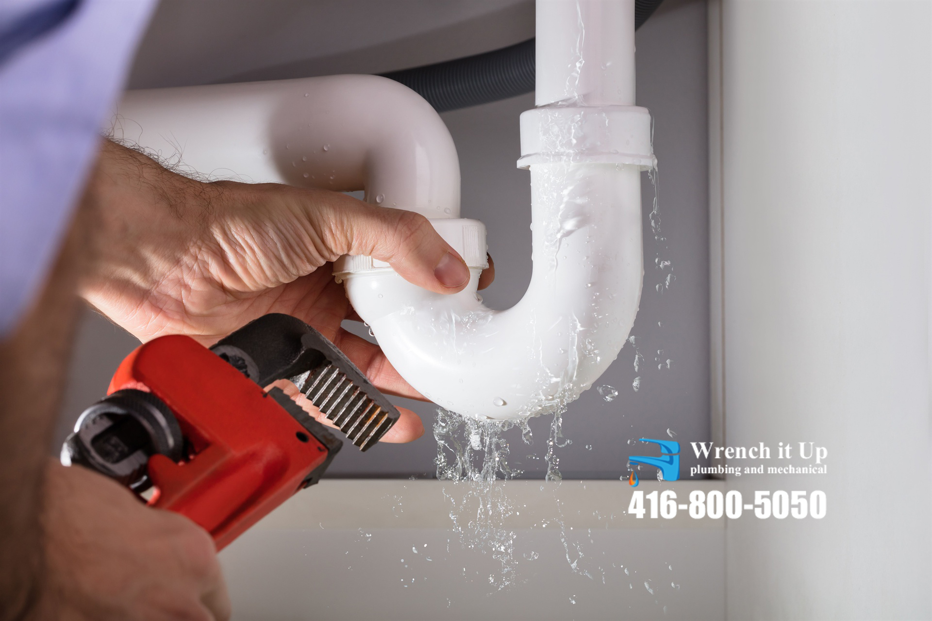 leaking investigation and repair provided by Wrench It Up plumbing and mechanical