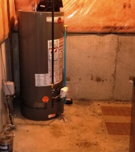 hot water tank installation provided by Wrench It Up plumbing and mechanical