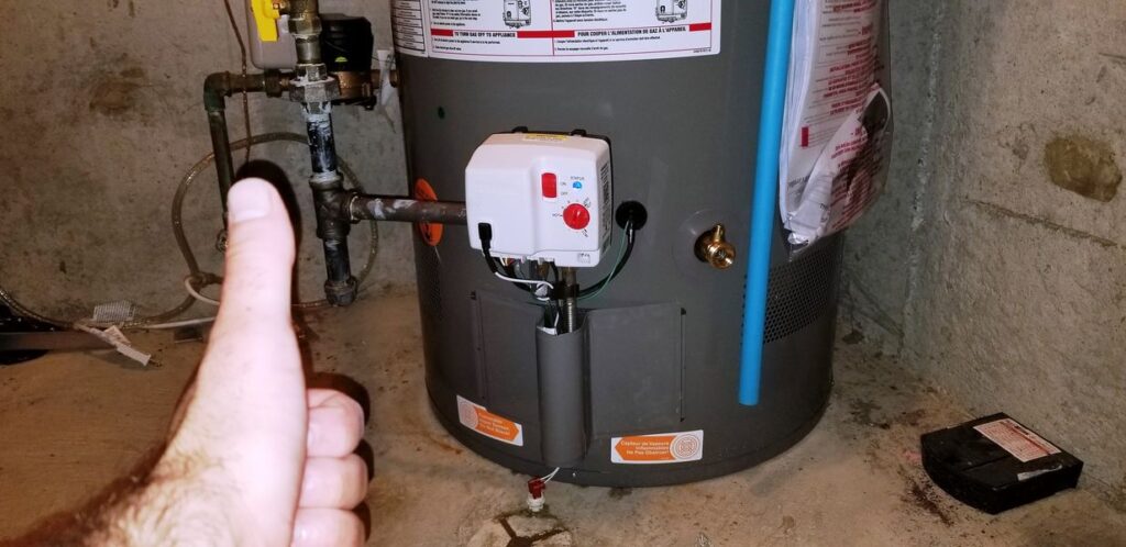 hot water tank installation provided by Wrench It Up plumbing and mechanical