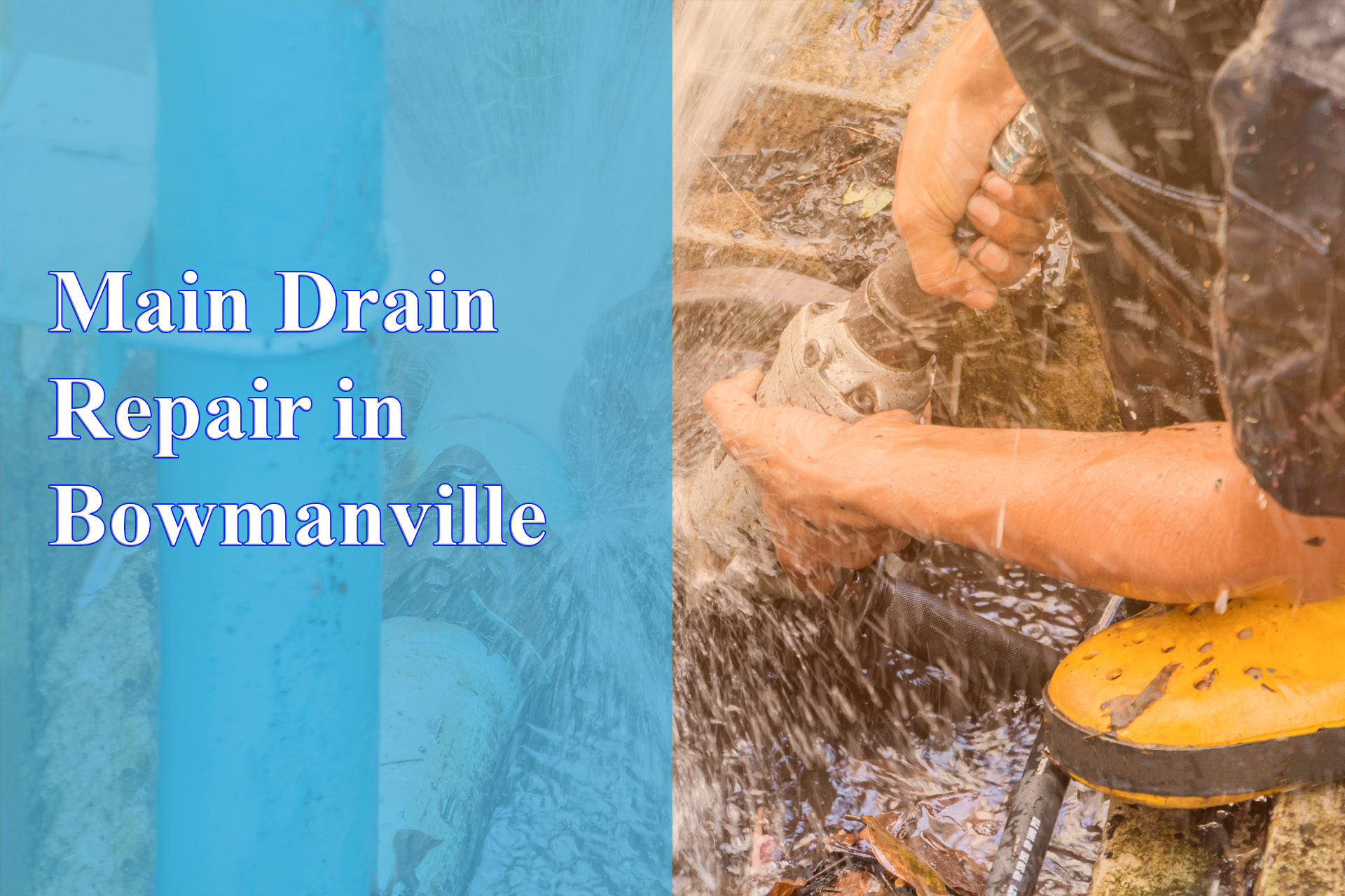 Main Drain Repair in Bowmanville - Wrench It Up plumbing and mechanical
