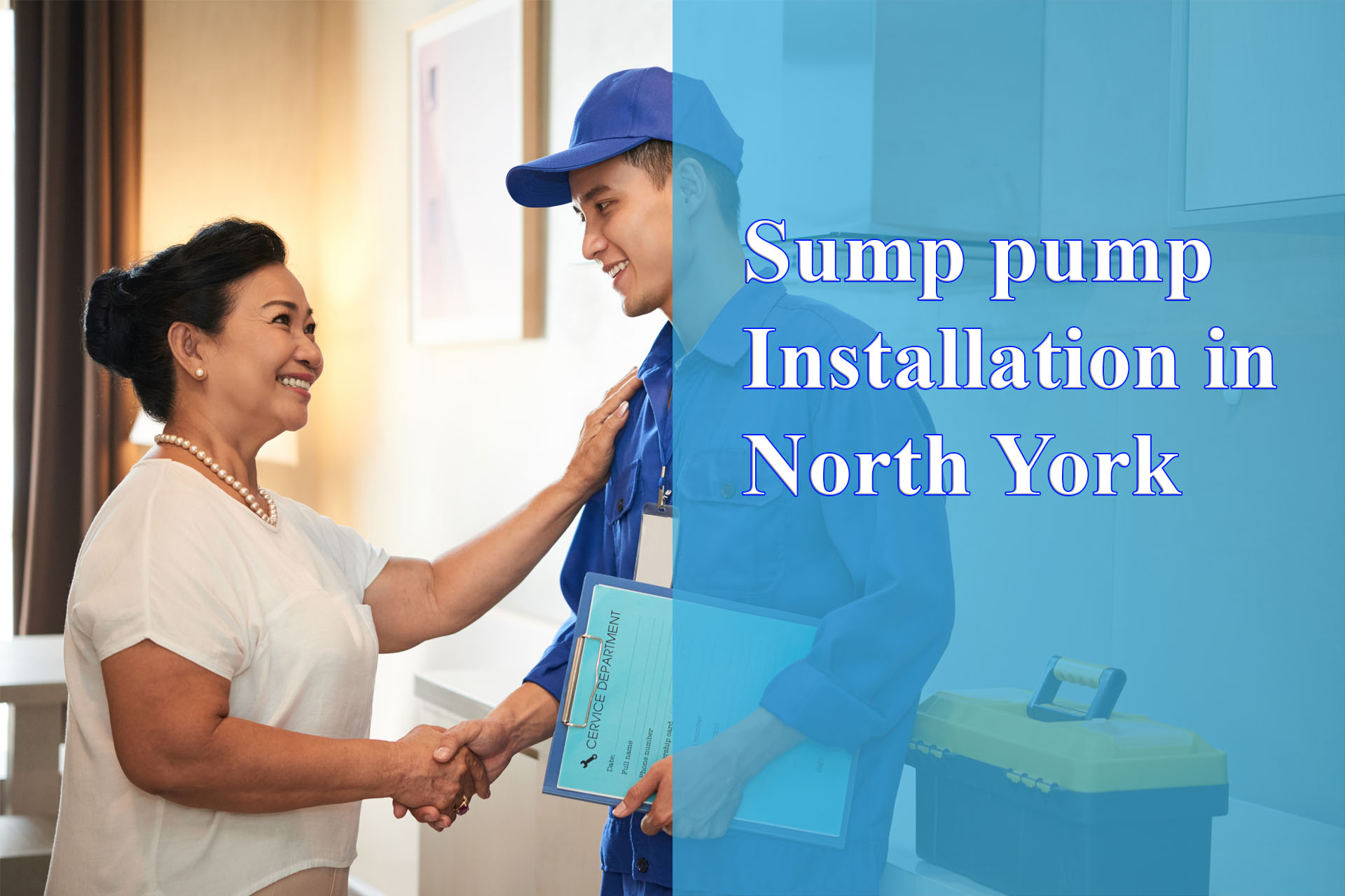Sump pump Installation in North York provided by Wrench It Up plumbing and mechanical