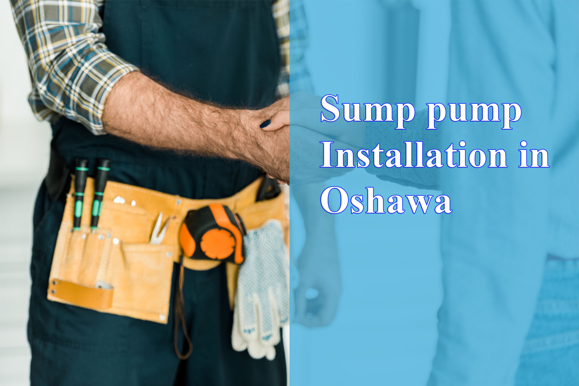 Sump pump Installation in Oshawa provided by Wrench It Up plumbing and mechanical