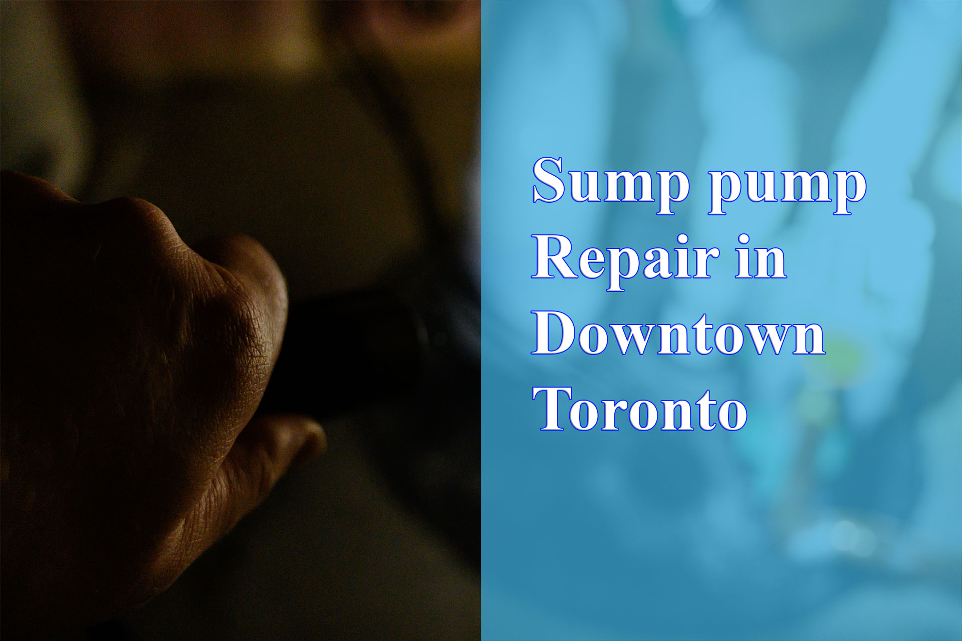Sump pump Repair in Downtown Toronto provided by Wrench It Up plumbing and mechanical