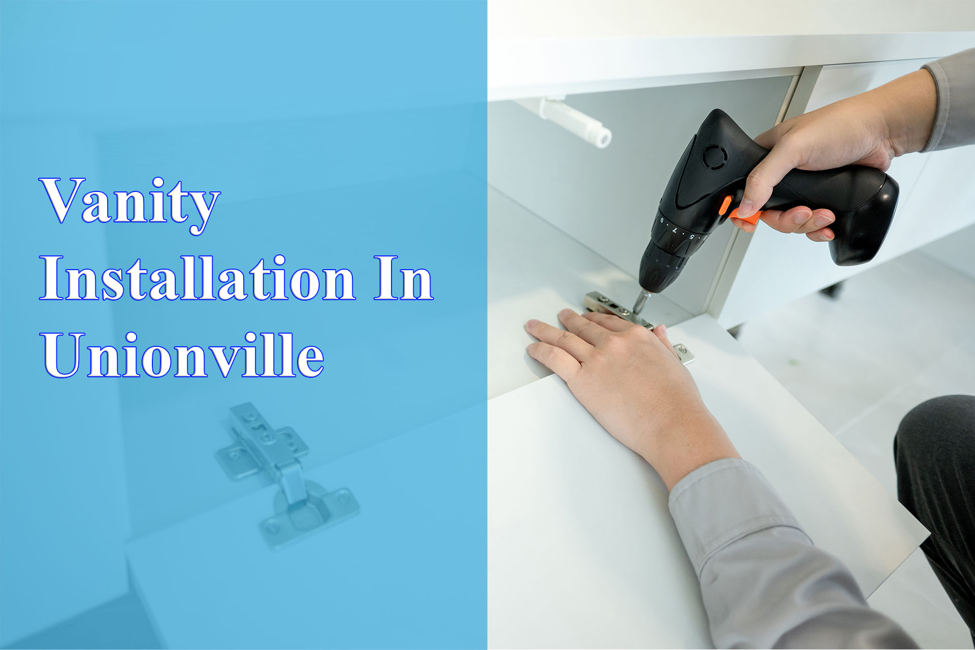 Vanity Installation In Unionville provided by Wrench It Up plumbing and mechanical