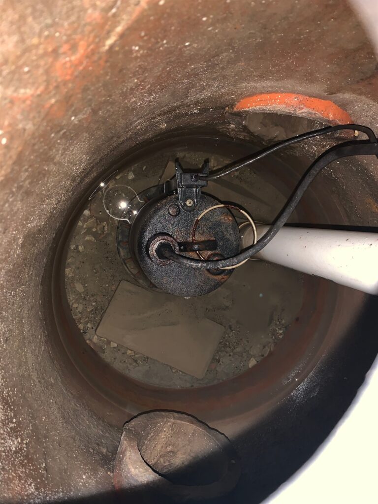 sump pump services provided by Wrench It Up plumbing and mechanical